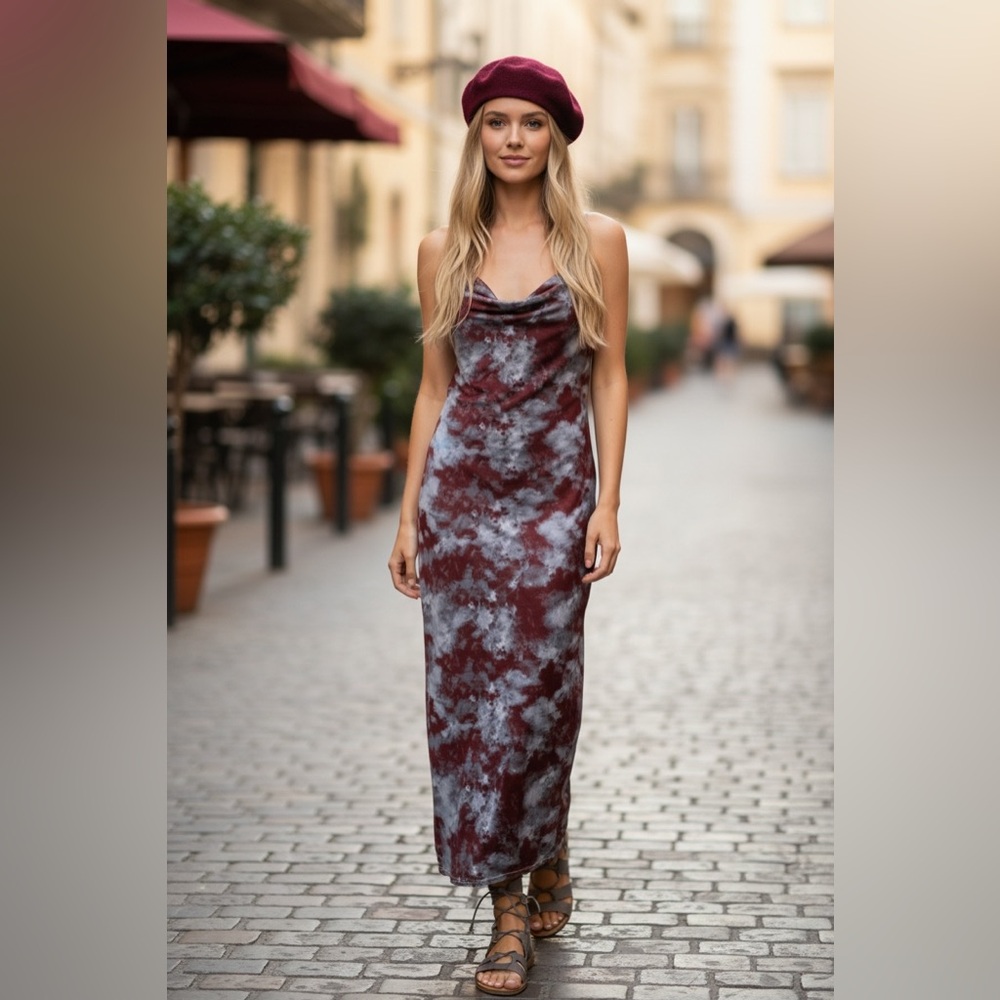 Pretty Little Thing NEW tie dye dress